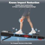 TRAILVIBER Walking Pad Treadmill with 12% 9-Level Auto Incline, 450 lbs Capacity and RGB LED Screen Under Desk Treadmill with Auto Incline and Hiking Mode, Compact Treadmills for Home Small/Office