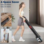 TRAILVIBER Walking Pad Treadmill with 12% 9-Level Auto Incline, 450 lbs Capacity and RGB LED Screen Under Desk Treadmill with Auto Incline and Hiking Mode, Compact Treadmills for Home Small/Office