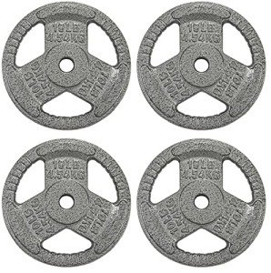 BalanceFrom 10-Pound Cast Iron Weight Plates Set