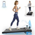 PACEROCKER Walking Pad Treadmill with 9% 9-Level Auto Incline, 400+ lbs Capacity Under Desk Treadmills for Home Small,10 Hiking Programs