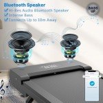 PACEROCKER Walking Pad Treadmill with 9% 9-Level Auto Incline, 400+ lbs Capacity Under Desk Treadmills for Home Small,10 Hiking Programs