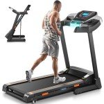 Treadmill with 15% Auto Incline, FUNMILY 3.25HP Heavy Duty Treadmill for Home, 300 lb Weight Capacity Folding Running Machine, Smart App Control/Shock Absorption/Bluetooth Speaker(Bright Light)