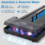 PACEROCKER Walking Pad Treadmill with 9% 9-Level Auto Incline, 400+ lbs Capacity Under Desk Treadmills for Home Small,10 Hiking Programs