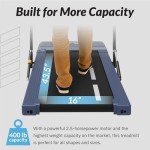 Exerpeutic 400 Lb. Capacity Heavy-Duty Walking/Jogging Exercise Treadmill - Home Gym Workout Equipment - Foldable Underdesk Design