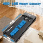 PACEROCKER Walking Pad Treadmill with 9% 9-Level Auto Incline, 400+ lbs Capacity Under Desk Treadmills for Home Small,10 Hiking Programs