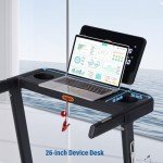 ATEEDGE Treadmills for Home, 350 lbs Capacity, 10 MPH, 3.0HP Incline Treadmill with Bluetooth APP, 17 * 46" Belt, Running Threadmills Machine, LCD Display, 36 Programs