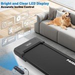 PACEROCKER Walking Pad Treadmill with 9% 9-Level Auto Incline, 400+ lbs Capacity Under Desk Treadmills for Home Small,10 Hiking Programs