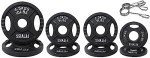 Signature Fitness 45LB Olympic Weight Plate Set
