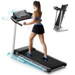 COZYINN Foldable Treadmill with Incline for Home Small - 350 lb Capacity, 3.0HP Quiet Folding Treadmill with Pulse Sensor and Bluetooth Speaker, App/Voice Control, 3 Level Incline, 7.6 MPH