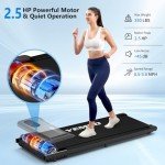 Walking Pad, Walking Pad Treadmill 330 lb Capacity, 3 in 1 Portable Under Desk Treadmill for Home and Office with Remote Control, LED Display (C102 Black)