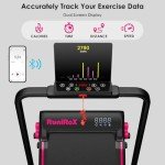 RuniRox Walking Pad，Under Desk Treadmill with 3-Stage Incline for Home Office