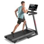 RUNOW Treadmills for Home with Manual Incline, Foldable Treadmill Perfect for Walking and Running, Bluetooth and Customized Programs Bring Superior Training Experience