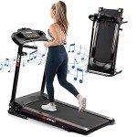 FYC Folding Treadmills for Home with Bluetooth and Incline, 2.5HP Portable Running Machine Electric Compact Treadmills Foldable for Exercise Home Gym Fitness Walking Jogging (JK1609)