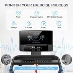 RUNOW Treadmills for Home with Manual Incline, Foldable Treadmill Perfect for Walking and Running, Bluetooth and Customized Programs Bring Superior Training Experience