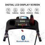 FYC Folding Treadmills for Home with Bluetooth and Incline, 2.5HP Portable Running Machine Electric Compact Treadmills Foldable for Exercise Home Gym Fitness Walking Jogging (JK1609)