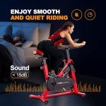 Exercise Bike, WENOKER Stationary Bike for Home, Indoor Bike with Whisper Quiet, Heavy Flywheel and Upgraded Digital Display
