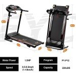 FYC Folding Treadmills for Home with Bluetooth and Incline, 2.5HP Portable Running Machine Electric Compact Treadmills Foldable for Exercise Home Gym Fitness Walking Jogging (JK1609)
