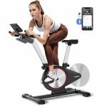 Sperax Exercise Bike,Stationary Bikes for Home with Exclusive App,Magnetic Exercise Bike with Comfortable Seat Cushion, Indoor Stationary Bikes with 300lbs Weight Capacity