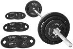 Cast Iron Weight Plates & 5FT Barbell Set