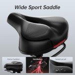 CURSOR FITNESS Exercise Bike, Stationary Bike for Home, Indoor Cycling Exercise Equipment, Workout Bike with Adjustable Comfort Seat