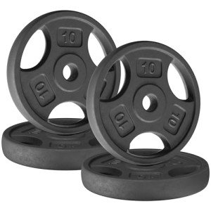 Yes4All 10lb Cast Iron Weight Plates - 4 Pack