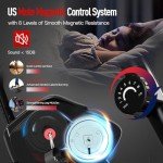 HARISON Recumbent Exercise bike for Home 400LBS Capacity, Magnetic Recumbent Exercise Bike with 2 in 1 LCD Monitor and Tablet Holder, Recumbent bikes for Adult and Seniors