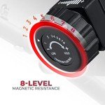 Sunny Health & Fitness Compact Performance Recumbent Bike with Dual Motion Arm Exercisers, Quick Adjust Seat & Exclusive SunnyFit® App Enhanced Bluetooth Connectivity - SF-RB420032 Gray