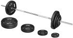 Signature Fitness 95-Pound Weight Plates & Barbell Set