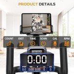 XVGVSV Recumbent Exercise Bike, Recumbent Stationary Bike for Home, Recumbent Bike with 400LB Weight Capacity Whisper-Quiet 16 Levels Magnetic Resistance Heart Rate Handle and Multi-Function LCD Comfortable Seat (Silver)