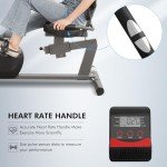 Recumbent Exercise Bike for Home Magnetic Stationary Bike for Adult Seniors, Workout Equipment for Gym, LCD, Heart Rate Handle,Indoor