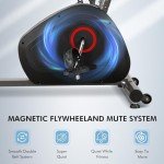 Recumbent Exercise Bike for Home Magnetic Stationary Bike for Adult Seniors, Workout Equipment for Gym, LCD, Heart Rate Handle,Indoor