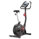 Reebok GB40s Stationary Bike: Bluetooth Compatible Indoor Cycling Bike, 32 Resistance Levels, 12 Workouts, Adjustable Saddle, Upright Exercise Bike.