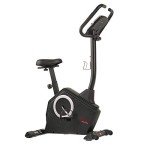 Sunny Health & Fitness Upright Exercise Bike with Electromagnetic Resistance, Programmable Monitor and Pulse Rate Monitoring - SF-B2883