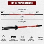 Mikolo 7ft Olympic Barbell for Weightlifting