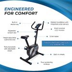 Stamina Upright Exercise Bike 1308 - Fitness Bike with Smart Workout App - Exercise Bike for Home Workout - Up to 300 lbs Weight Capacity Black