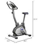 Marcy Magnetic Upright Bike With 8 Levels of Resistance NS-40504U,Grey