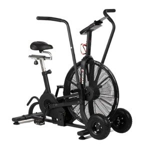 Titan Fitness Fan Bike 50.25 in. x 20.375 in. 111 lb. Heavy Duty Steel Removable Fan Guard LCD Console Display