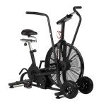 Titan Fitness Fan Bike 50.25 in. x 20.375 in. 111 lb. Heavy Duty Steel Removable Fan Guard LCD Console Display