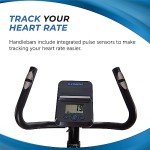 Stamina Upright Exercise Bike 1308 - Fitness Bike with Smart Workout App - Exercise Bike for Home Workout - Up to 300 lbs Weight Capacity Black