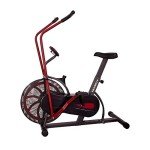 Marcy Fan Exercise Bike with Air Resistance System – Red and Black – NS-1000