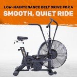 Air Bike [Bells of Steel] Fan Bike Exercise Bike, Blitz Cardio Bike, Belt Driven Air Bike Exercise Machine with Phone and Bottle Holder – 25in Fan Diameter, 350lb Capacity Stationary Bike