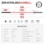ER KANG 7FT Olympic Barbell for Weightlifting