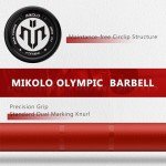Mikolo 7ft Olympic Barbell for Weightlifting