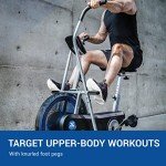 XTERRA Fitness AIR350 Air Bike Ergonomic Design, Comfortable Padded Seat, Heavy Duty Fitness Bike