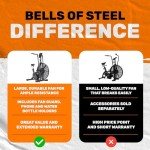 Air Bike [Bells of Steel] Fan Bike Exercise Bike, Blitz Cardio Bike, Belt Driven Air Bike Exercise Machine with Phone and Bottle Holder – 25in Fan Diameter, 350lb Capacity Stationary Bike