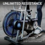 XTERRA Fitness AIR350 Air Bike Ergonomic Design, Comfortable Padded Seat, Heavy Duty Fitness Bike