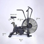 Air Bike [Bells of Steel] Fan Bike Exercise Bike, Blitz Cardio Bike, Belt Driven Air Bike Exercise Machine with Phone and Bottle Holder – 25in Fan Diameter, 350lb Capacity Stationary Bike