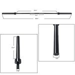 7FT Olympic Barbell - 700 lb Capacity, Black