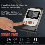 Goplus Air Bike, Fan Exercise Bike with Unlimited Resistance, Clear LCD Display, Tablet Holder, Adjustable Seat and Built-in Wheels, Airdyne Bike for Home Cardio Training