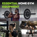 45 lb Olympic Barbell for Home Gym Workouts